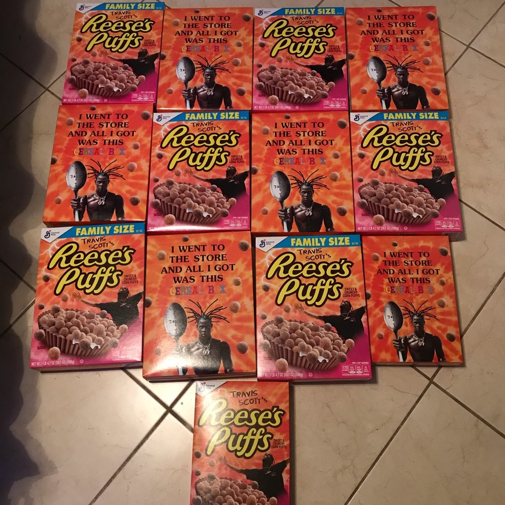 Travis Scott cereal box